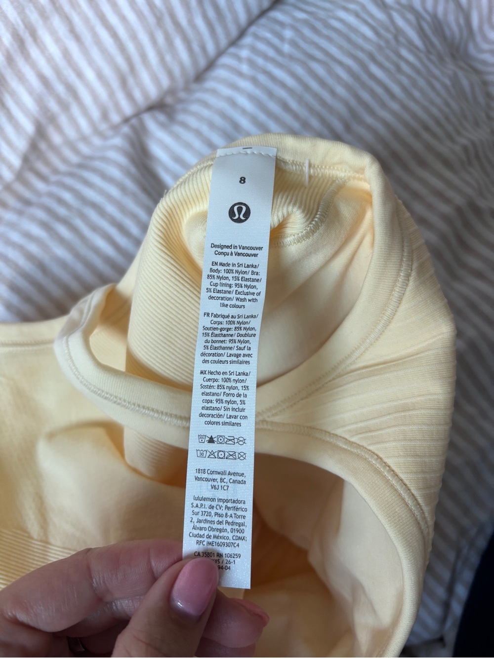 lululemon athletica Ribbed Racerback Tank — Light Cream - Picture 4 of 4